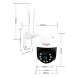 Camera Ip Wi fi Ípega 3mp Visão Noturna Color E Rastreamento