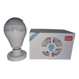 Camera Lâmpada Espiã Led Wifi 360 Panoramica Infra Vermelho