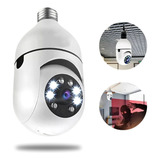 Camera Lampada Jortan Ip Wifi 360 Residencial Sensor De Presença Noturno Cor Branco