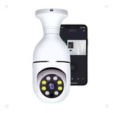 Câmera Lâmpada Wifi Inteligente Monitoramento Remoto Espiã