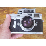 Camera Leica M3 Com Lente Leitz Wetzlar Dr Summicron 50mm 