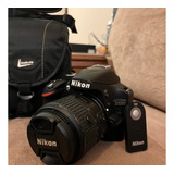 Camera Nikon D3200 Com Lente 18 55mm Bolsa Controle Remoto