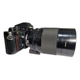 Câmera Nikon F3 Com Lente Nikon 500mm F 8 Mirror impecável