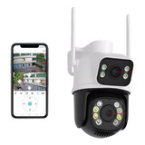 Camera Segurança Wifi Externa Lente Dupla Rastreamento Espiã