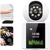 Câmera Wi Fi 4MP Com Vídeochamada Monitoramento Remoto De Idosos E Crianças Visão Noturna Detector De Movimento Áudio Bidirecional Conexão Via App Segurança Residencial Inteligente