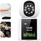 Câmera Wi Fi 4MP Com Vídeochamada Monitoramento Remoto De Idosos E Crianças Visão Noturna Detector De Movimento Áudio Bidirecional Conexão Via App Segurança Residencial Inteligente