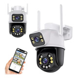 Câmera Wifi Full Hd Externa Prova D água Lente Dupla Ip66