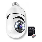 Camera Wifi Lampada Segurança 360 Ip Full Hd Visão Noturna