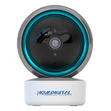 Câmera Wifi Segurança Inteligente Full Hd Novadigital Cs360b 360 Alexa Tuya Smart Life Branca