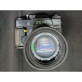 Câmera Zenit Com Lente Mc Autozoom 70-210 Mm
