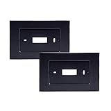 CAMGJORT Placa De Parede SA5B Para Termostato Sensi Touch Wi Fi ST75 Preta Pacote Com 2 