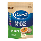 Camil Biscoito De Arroz Integral 150g Kit 6 Unid