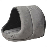Caminha Toca Iglu Porte Pequeno Cachorro E Gato Cama Casinha Petliz Cor Cinza