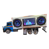 Caminhão 1113 Cara Preta Baú Dvd Bluetooth Usb Fm Miniatura