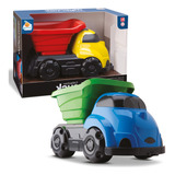 Caminhão Basculante Didático Brinquedo Colorido Menino