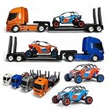 Caminhão Brinquedo Guincho Prancha Plataforma - Buggy UTV Rally Off-Road Miniatura