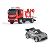 Caminhão Brinquedo Iveco Tector Guincho C Carrinho Turbo