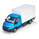 Caminhão Brinquedo Miniatura Iveco Daily Carroceria Bau 1 30