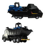 Caminhão Caçamba C Trator Pá Carregadeira Brinquedo Criança Personagem Caminhão E Trator