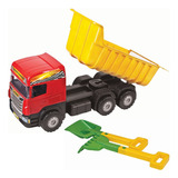 Caminhão Caçamba Infantil De Brinquedo Grande Gigante Cor Ref 5050 Vermelho Personagem Caminhão Infantil