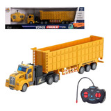 Caminhão Carreta Controle Remoto Recarregável Com Luz Scania