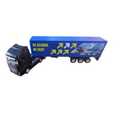 Caminhão Carreta Miniatura De Ferro Volvo Fh500 Trucado 1 64