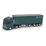 Caminhão De Brinquedo Baú Refrigerado Verde