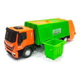 Caminhão De Brinquedo Coletor Lixo Iveco