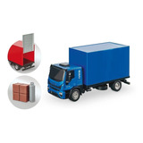 Caminhão De Brinquedo Iveco Tector Baú Com Acessórios Usual