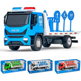 Caminhão De Brinquedo Iveco Tector Guincho Plataforma