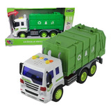 Caminhão De Lixo Reciclagem Realista Carrinho Com Som E Luz Bbr Toys