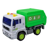 Caminhão De Lixo Reciclagem Realista Com