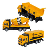 Caminhão De Obra Construção Volvo Mercedes Scania De Fricção Cor Caminhão Caçamba