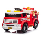 Caminhão Elétrico Bombeiro 12v Vermelho Com Controle Remoto