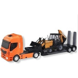 Caminhao Hi way Plataforma Retroescavadeira Case Usual 405