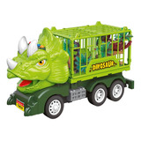 Caminhão Infantil dinotruck Triceratops Verde Zippy Toys
