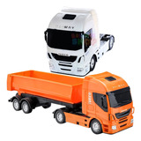 Caminhão Iveco Hi Way Basculante Caçamba Carreta Brinquedo