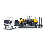 Caminhão Iveco Plataforma C Pá Carregadeira New Holland