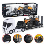 Caminhão Iveco Plataforma Com Carregadeira Case 721e Usual