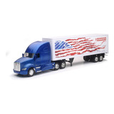 Caminhão Kenworth T700 Carreta Baú Patriotic 1 32 New Ray