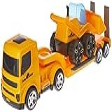 Caminhão Mamute Prancha Carregadeira Usual Brinquedos Amarelo