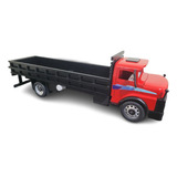 Caminhão Mb 1513 Toco Carroceria Gigante Madeira Miniatura
