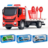 Caminhão Miniatura Brinquedo Iveco Tector Guincho Plataforma
