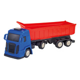 Caminhão New Truck Caçamba Brinquedo Menino Cor Azul vermelho amarelo