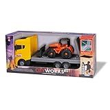 Caminhão Plataforma City Works Truck Infantil Orange Toys
