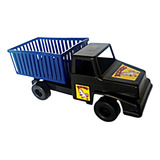 Caminhão Rodeio Preto Brinquedo Retrô Estilo Antigo Vintage