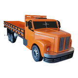 Caminhão Scania 111s Jacaré Truck Mdf Carroceria Miniatura