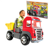Caminhão Truck Pedal Caçamba Magic Toys Com Som E Luzes 9300