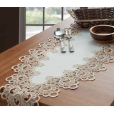 Caminho De Mesa Jolitex Linha Luxo Rendado Veneza