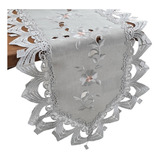 Caminho De Mesa Trilho 1 50m Bordado Guippir Renda Elegante